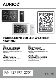 Bedienungsanleitung Auriol IAN 427197 Wetterstation