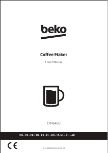 Manual de uso BEKO CFM6401I Máquina de café