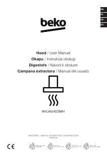 Manual de uso BEKO BHCA62422BBH Campana extractora