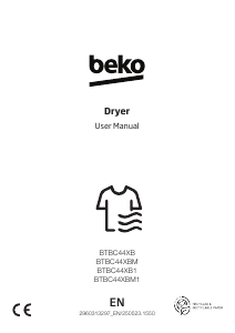 Manual BEKO BTBC44XB1 Dryer