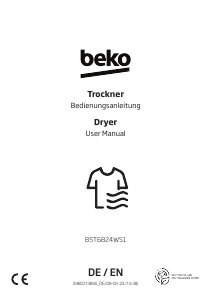 Manual BEKO B5T6824WS1 Dryer