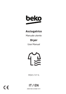 Manuale BEKO MDXS727A Asciugatrice