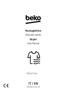 Manual BEKO TDEXS723A Dryer