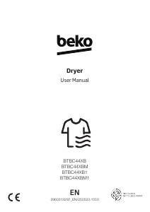 Manual BEKO BTBC44XBM1 Dryer