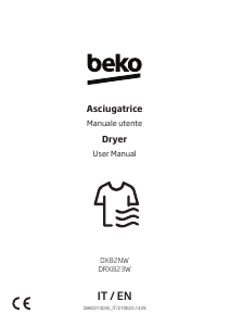 Manuale BEKO DRX823W Asciugatrice