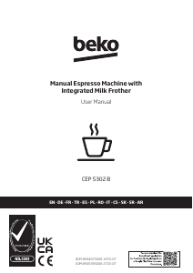 Handleiding BEKO CEP5302B Espresso-apparaat