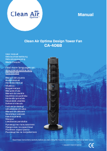 Manual Clean Air CA-406B Optima Design Fan