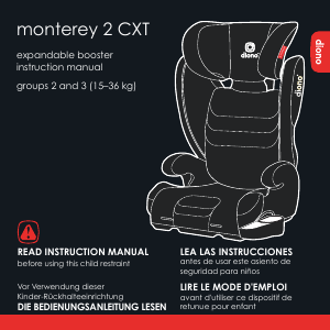 Bedienungsanleitung Diono Monterey 2 CXT Autokindersitz