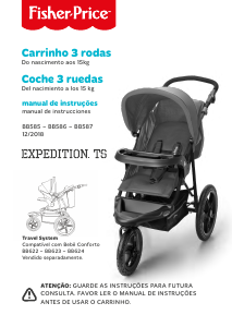 Manual de uso Fisher-Price BB586 Expedition TS Cochecito