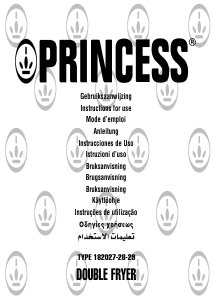 Manual de uso Princess 182028 Freidora