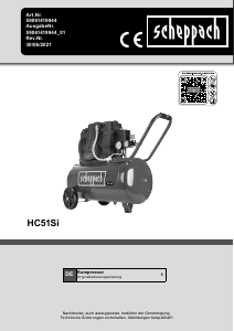 Bedienungsanleitung Scheppach HS51Si Kompressor