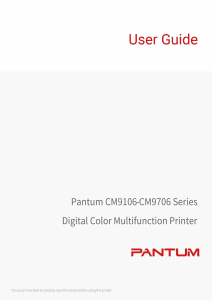 Manual Pantum CM9106DN (Linux) Multifunctional Printer