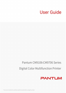 Manual Pantum CM9706DN (Linux) Multifunctional Printer