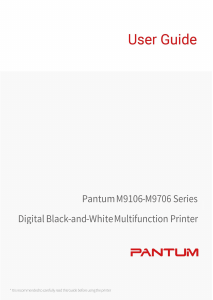 Manual Pantum M9106DN Multifunctional Printer