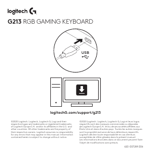 Bruksanvisning Logitech G213 Tastatur