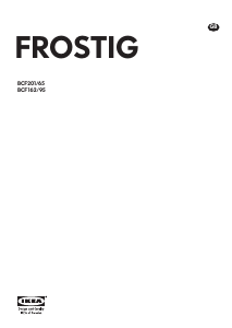 Manual IKEA FROSTIG BCF162/95 Fridge-Freezer