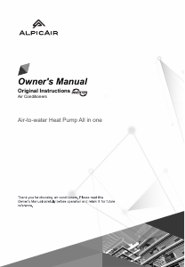 Manual AlpicAir AWIB-100WRDC1A Heat Pump
