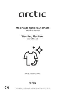 Manual Arctic APL61024XLW0 Mașină de spălat