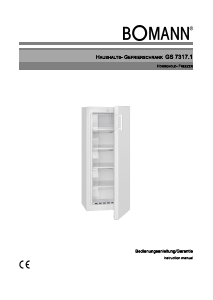 Bedienungsanleitung Bomann GS 7317.1 E Gefrierschrank