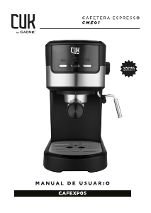 Manual de uso CUK CAFEXP05 Máquina de café espresso