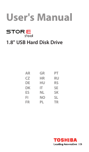 Instrukcja Toshiba StorE Steel Dysk