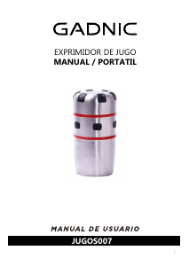 Manual de uso Gadnic JUGOS007 Exprimidor de cítricos