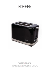 Manual Hoffen T-8060-18G Toaster