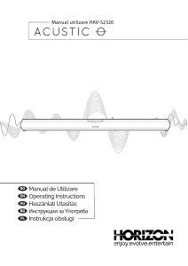 Manual Horizon HAV-S2320 Acustico Sistemul home cinema