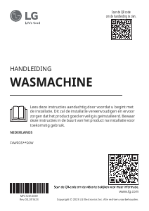 Handleiding LG F4WR3511S0W Wasmachine