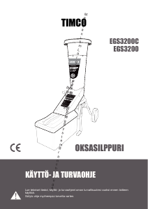 Käyttöohje Timco EGS3200C Oksasilppuri