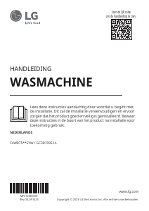 Handleiding LG F4WR7511SYW Wasmachine
