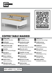 Mode d’emploi Livarno IAN 498112 Table basse