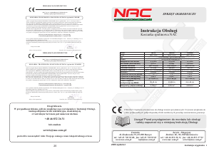 Instrukcja NAC M560H Kosiarka