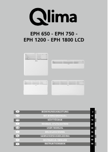 Bedienungsanleitung Qlima EPH1200LCD Heizgerät