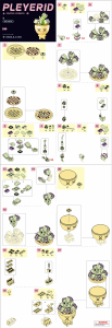 Manual Sluban set M38-B1076C Pleyerid Potted plants succulent