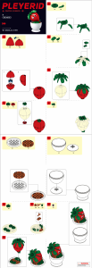 Manual Sluban set M38-B1073A Pleyerid Potted plants strawberry