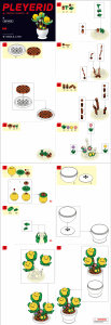 Manual Sluban set M38-B1073E Pleyerid Potted plants kumquat