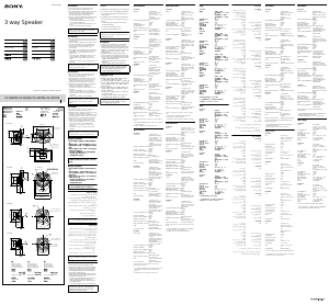 Mode d’emploi Sony XS-FB133E Haut-parleur voiture