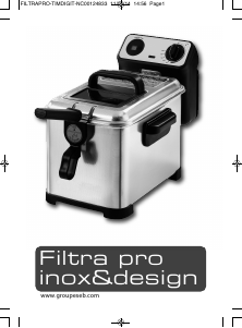 Manual Tefal FR4078 Filtra Pro Deep Fryer