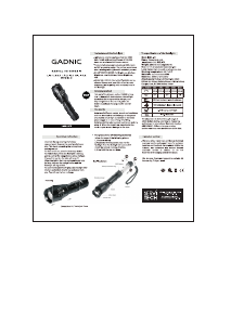 Manual de uso Gadnic LIN00013 Linterna