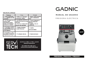 Manual de uso Gadnic FREI0010 Freidora