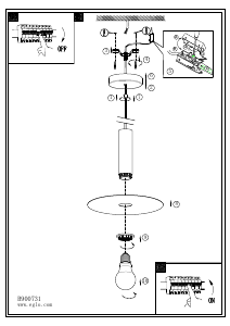 Mode d’emploi Eglo 900731 Lampe