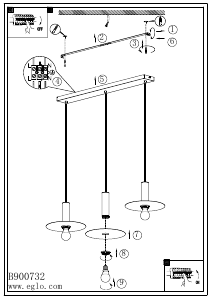 Mode d’emploi Eglo 900732 Lampe