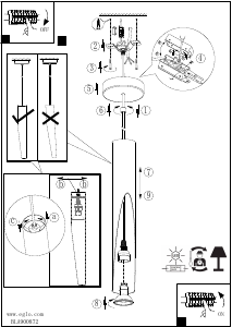 Manuál Eglo 900872 Svítilna