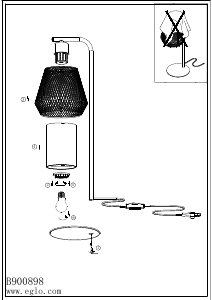 Εγχειρίδιο Eglo 900898 Λαμπτήρας