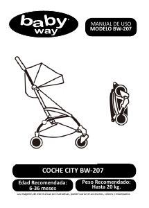 Manual de uso Baby Way BW-207 City Cochecito