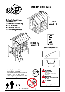 Käyttöohje Sunny Lodge XL Leikkimökki