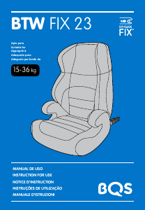 Manual de uso BQS BTW 23 Asiento para bebé