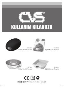 Kullanım kılavuzu CVS DN 3804 Mutfak terazisi