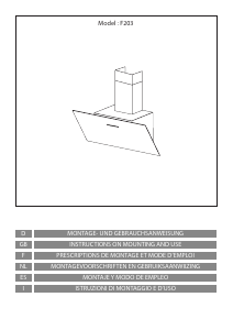 Manual de uso Airforce F203 Campana extractora